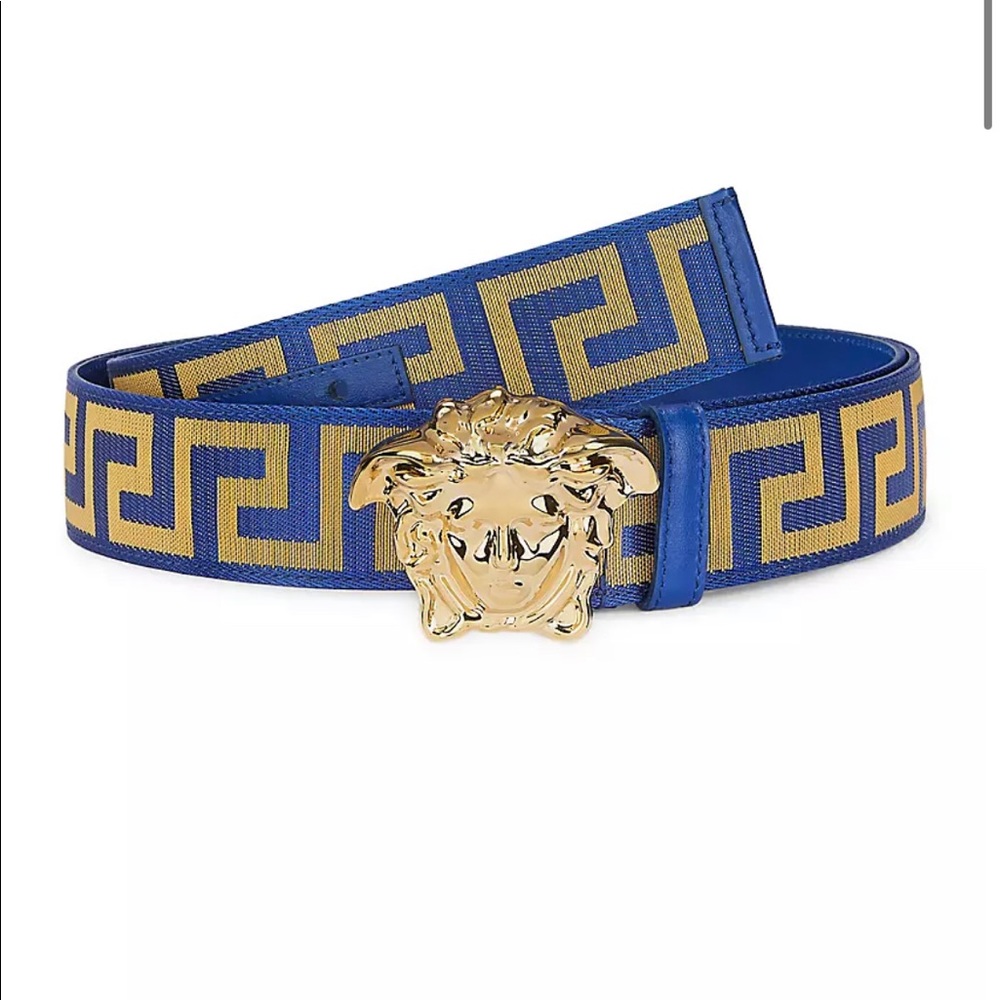 Versace La Medusa Leather Belt